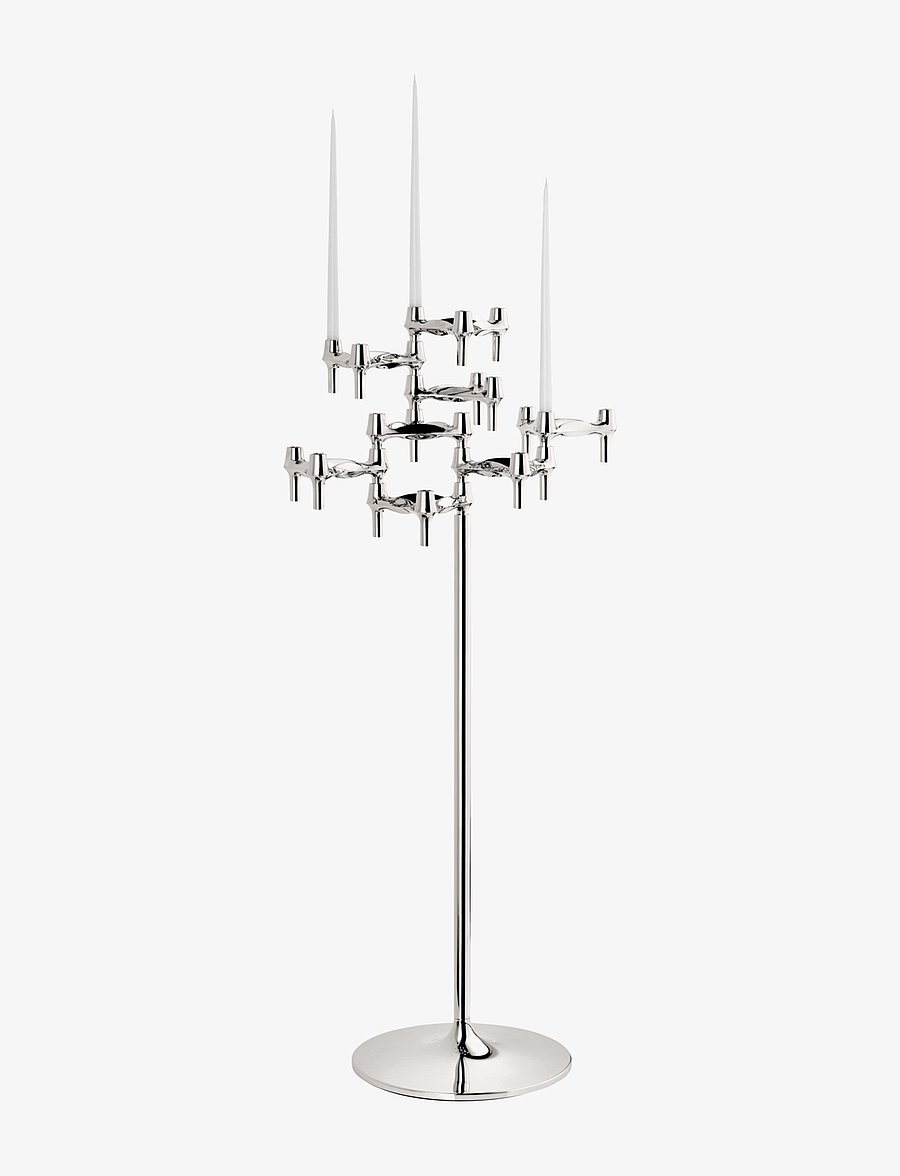 STOFF Nagel - STOFF Nagel floor stand - kerzenständer - chrome - 5