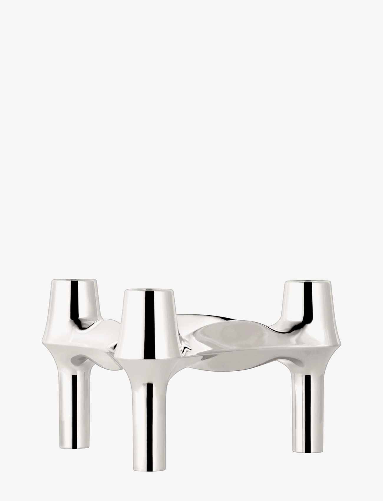 STOFF Nagel Bmf Lysestage, Lysestage, Sølv, Str: H:6.70CM