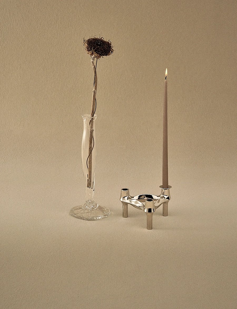 STOFF Nagel - STOFF Nagel BMF candle holder - osta hinna alusel - chrome - 0