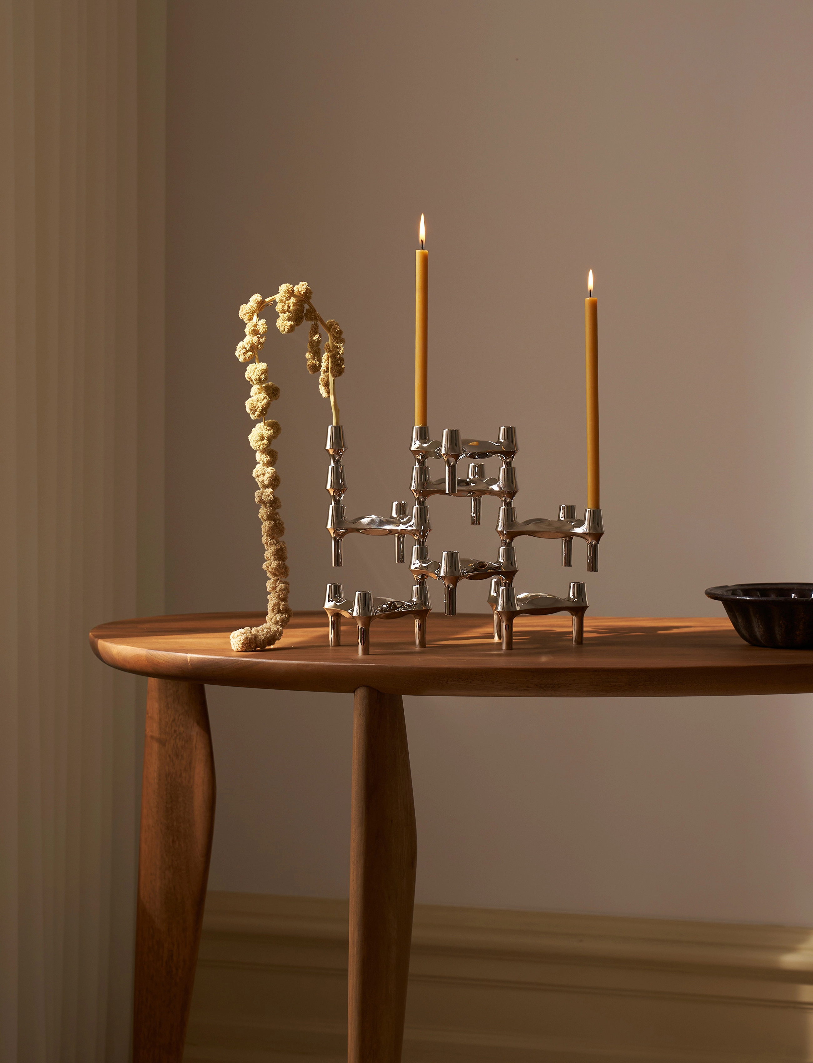 STOFF Nagel - STOFF Nagel BMF candle holder (set with 3 pcs) - køb efter pris - chrome - 5