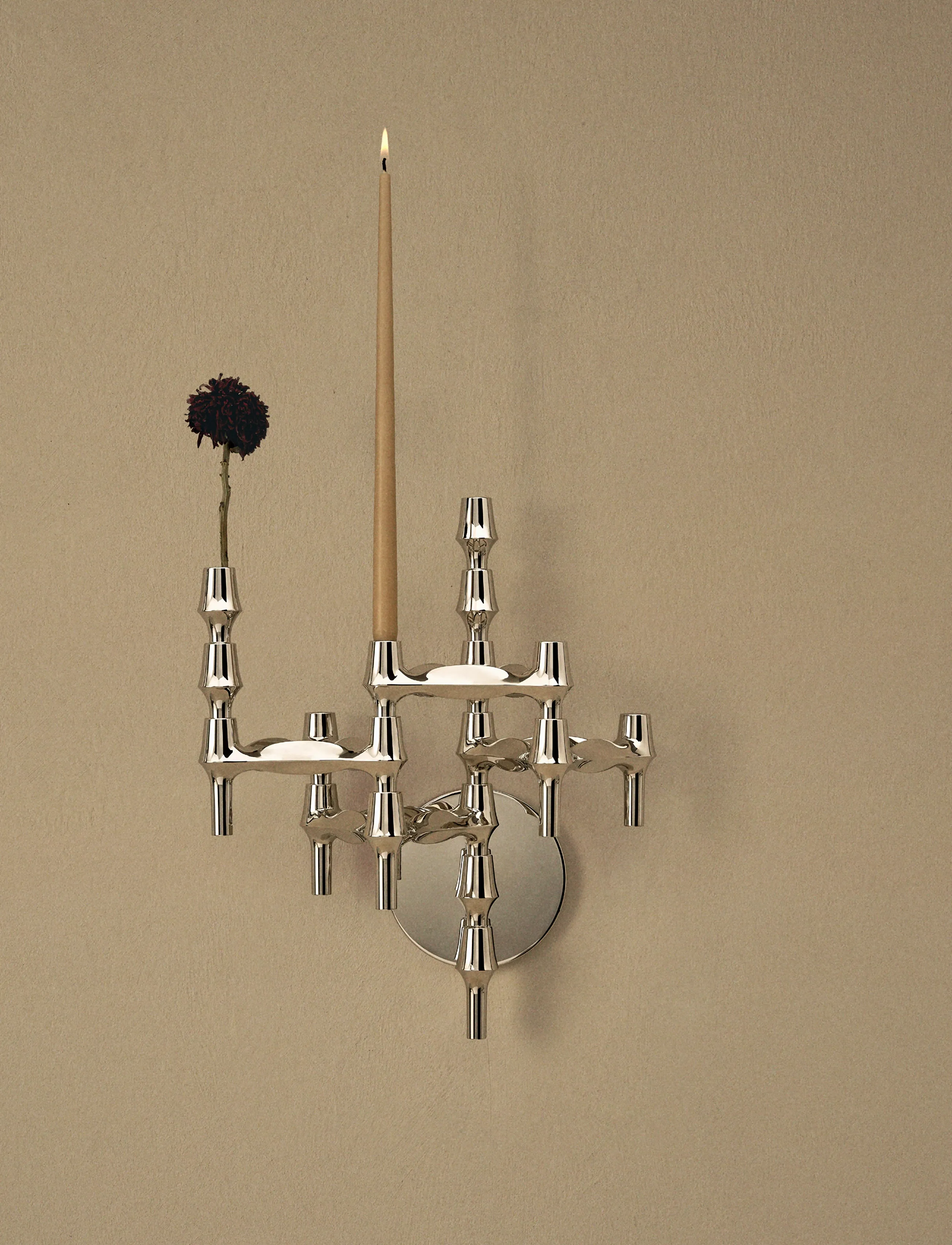 STOFF Nagel - BMF wall hanger - chrome - wand dekoration - chrome - 2