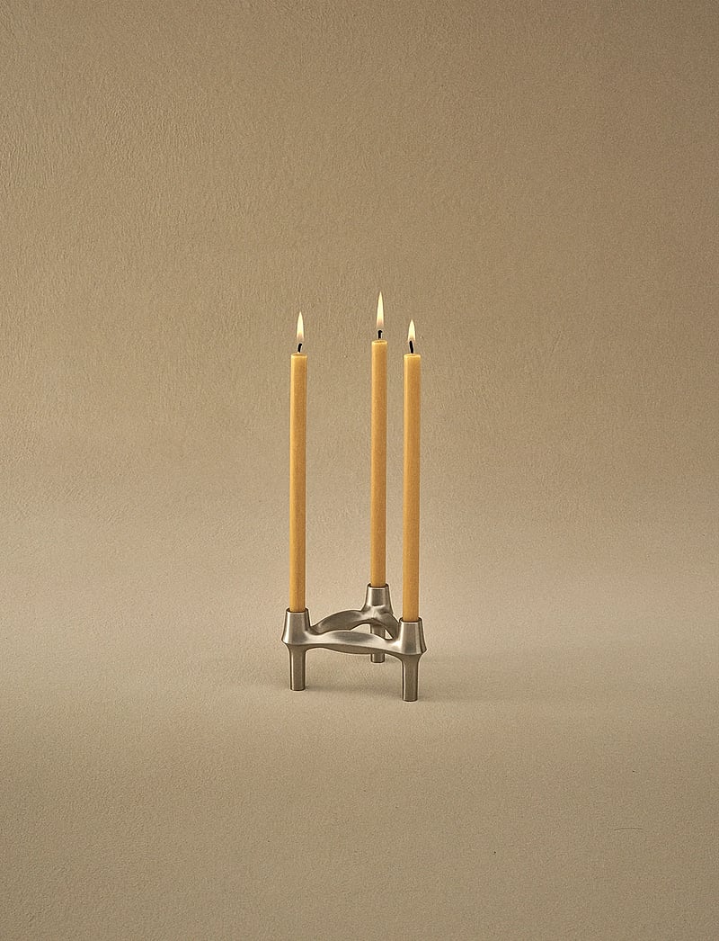 STOFF Nagel - STOFF Nagel BMF candle holder - iepērcies pēc cenas - brushed chrome - 1