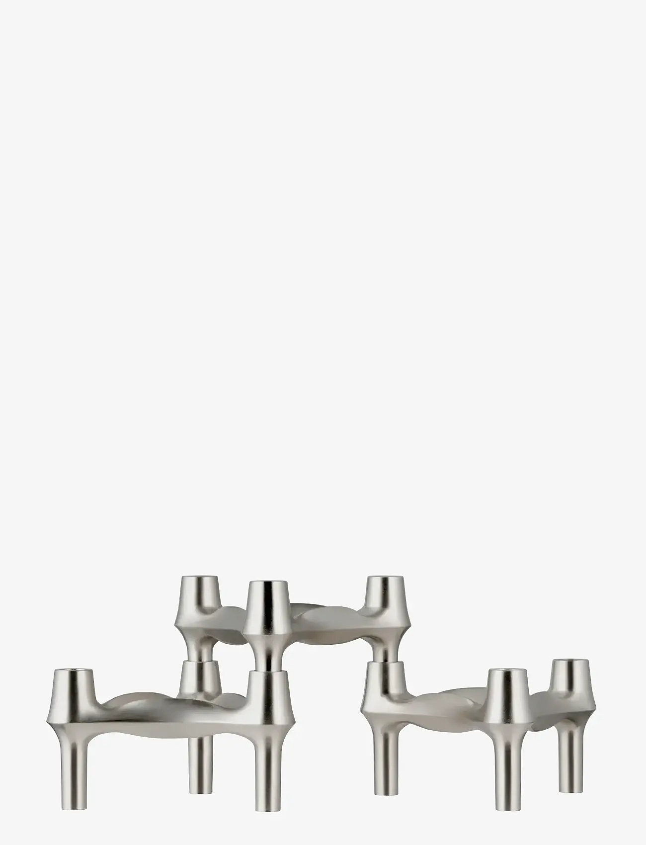 STOFF Nagel - BMF candle holder (set with 3 pcs) - brushed chrome - shop by price - brushed chrome - 1