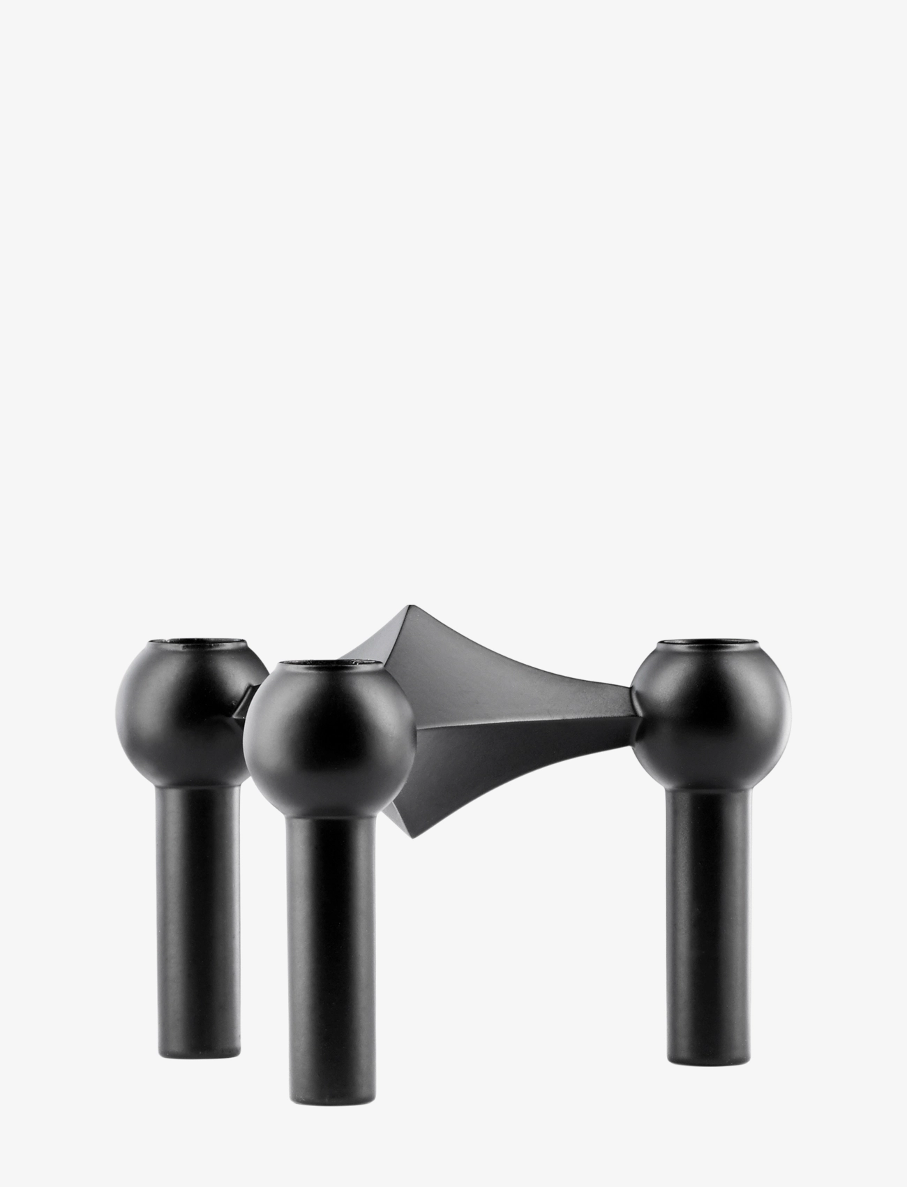 STOFF Nagel Lysestage, Lysestage, Sort, Str: H:6.90CM