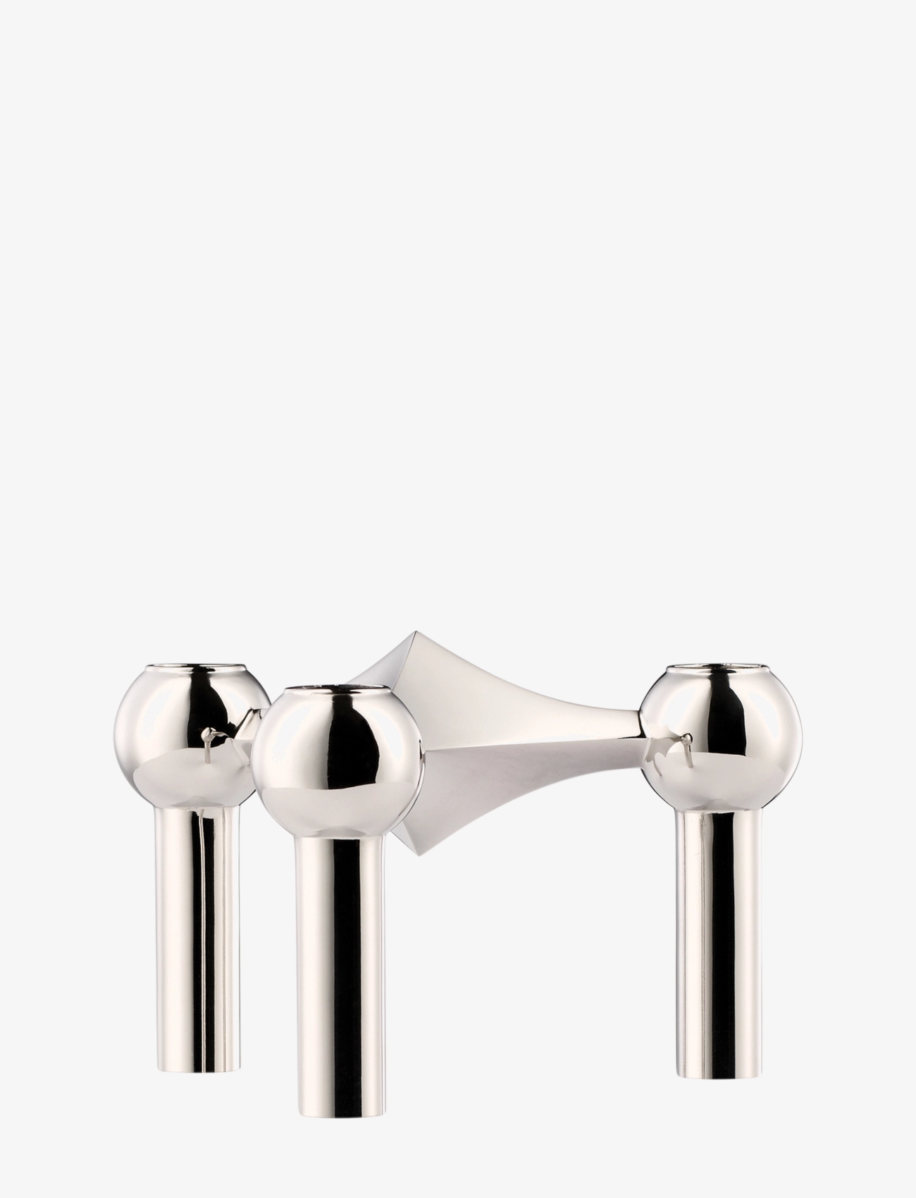 STOFF Nagel Lysestage, Lysestage, Sølv, Str: H:6.90CM
