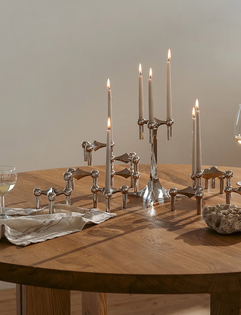 STOFF Nagel - STOFF Nagel candle holder - køb efter pris - chrome - 1