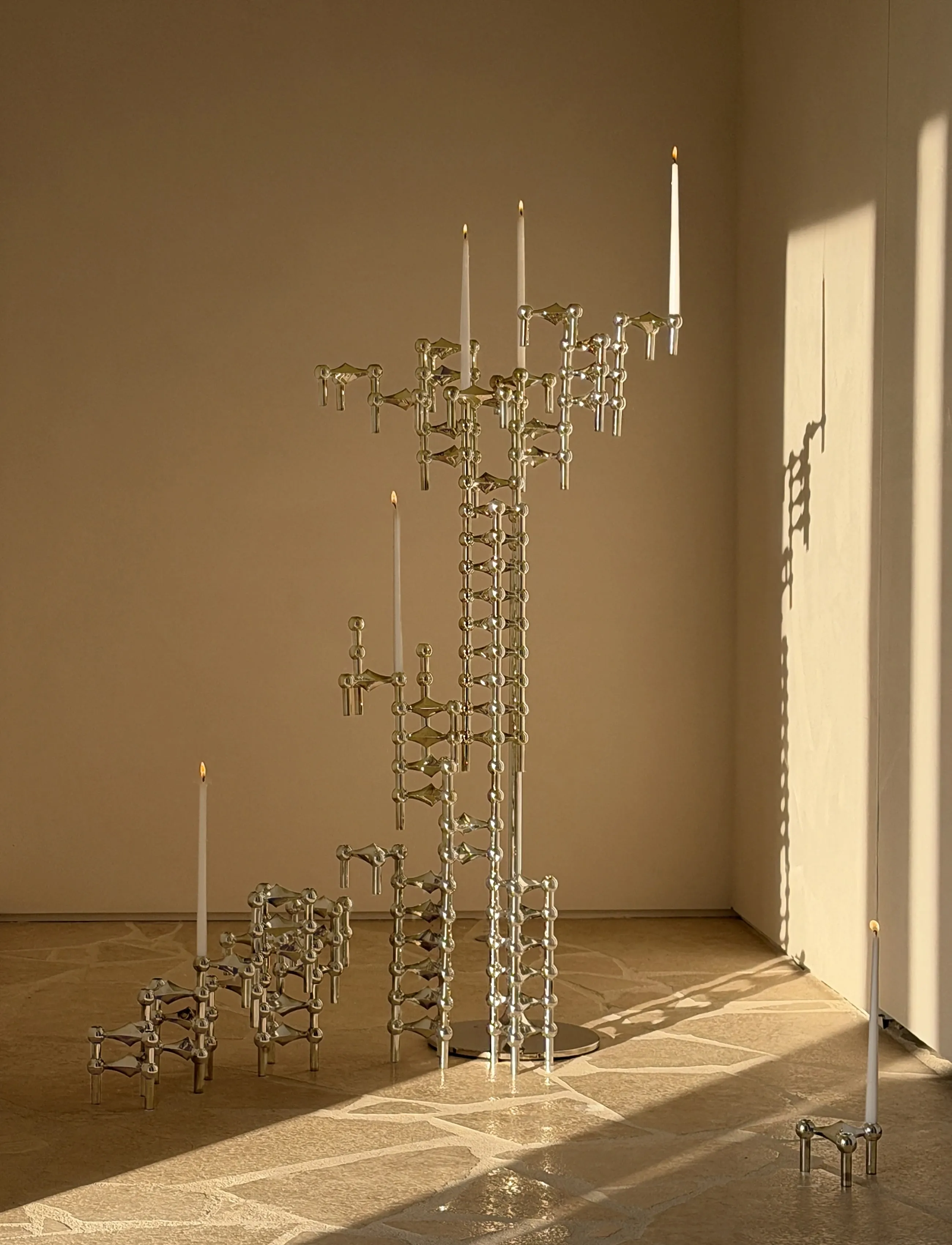 STOFF Nagel - STOFF Nagel candle holder - shop by price - chrome - 4