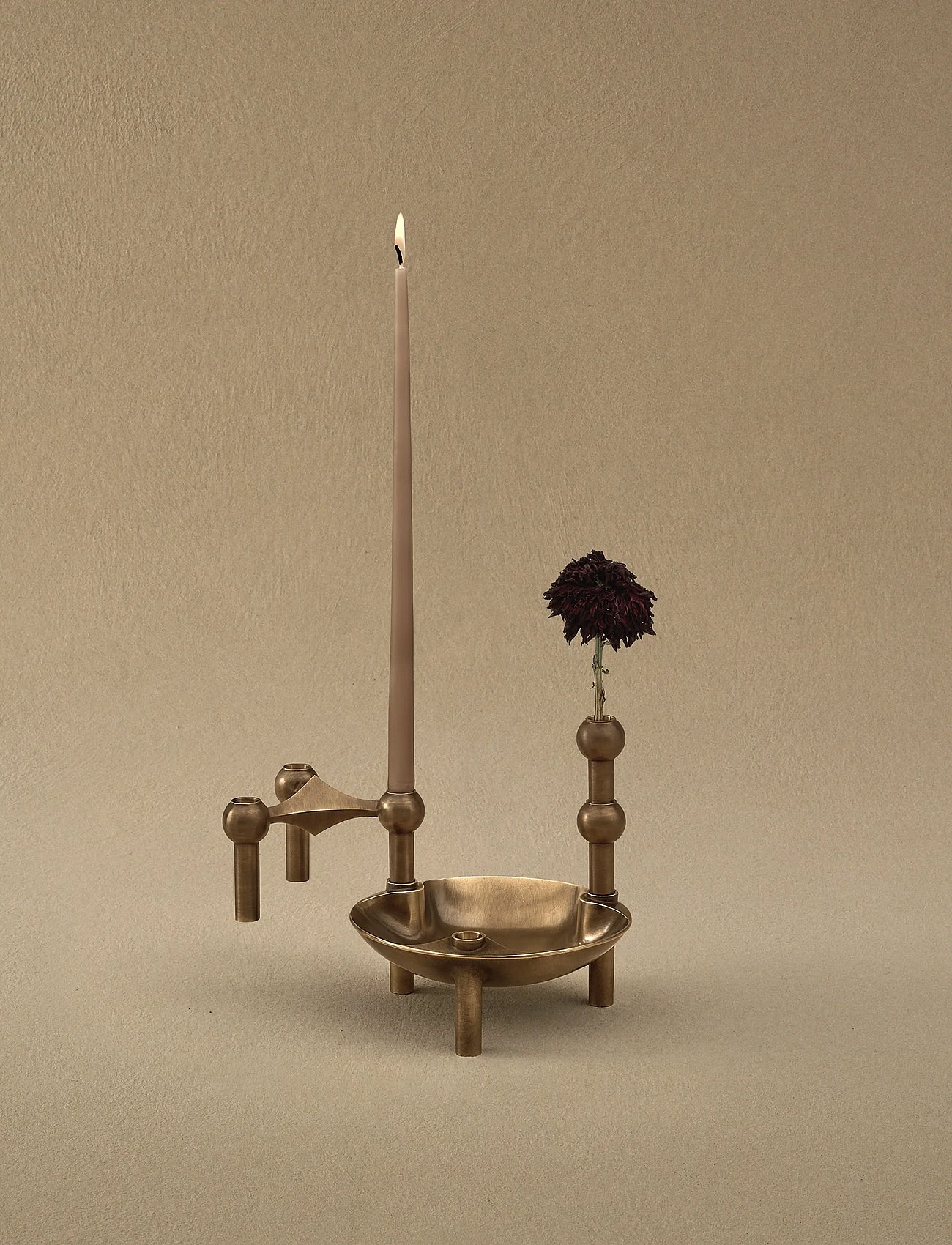 STOFF Nagel bowl - bronzed brass - BRONZED BRASS