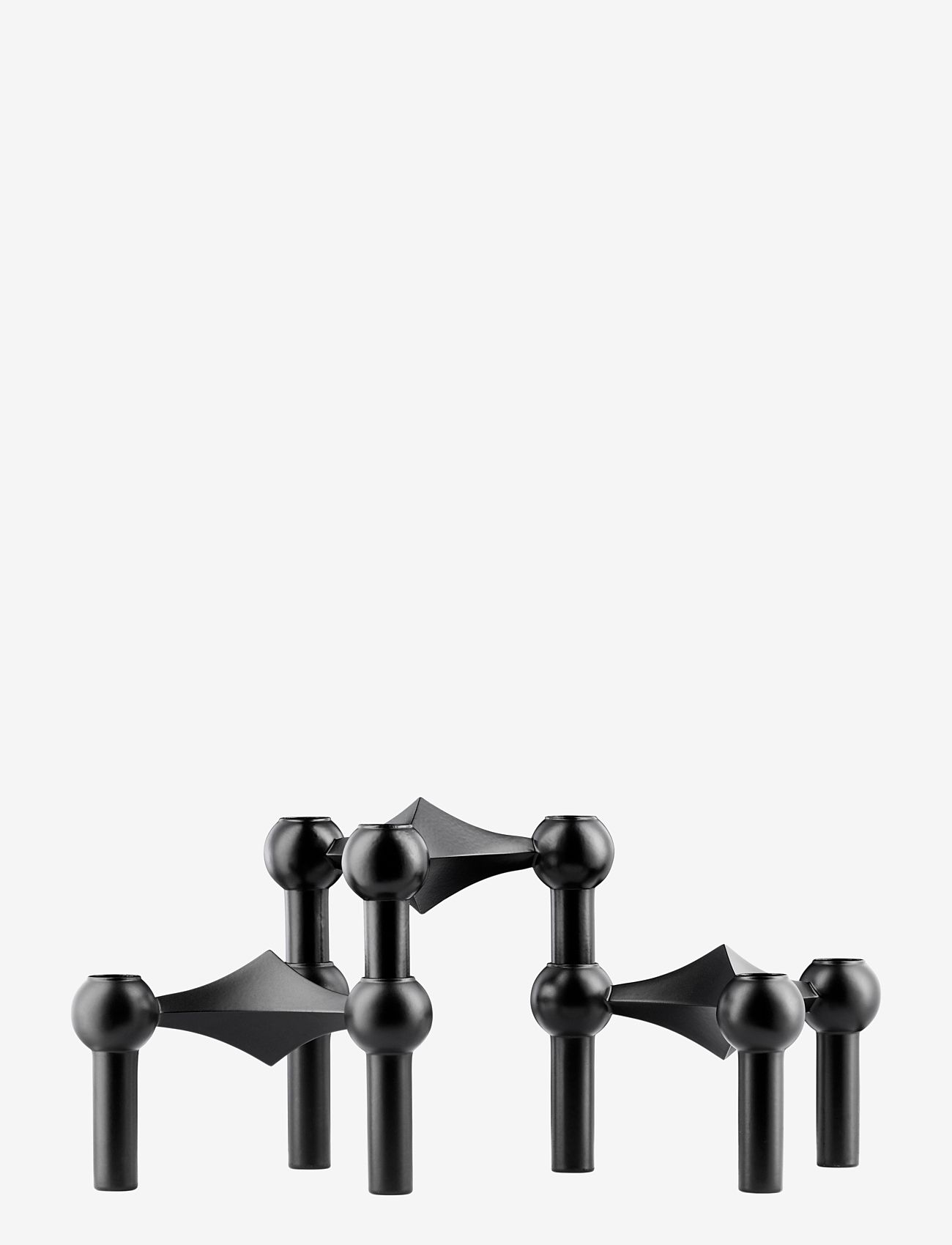 STOFF Nagel - STOFF Nagel candle holder, set with 3 pieces - osta hinna alusel - black - 0