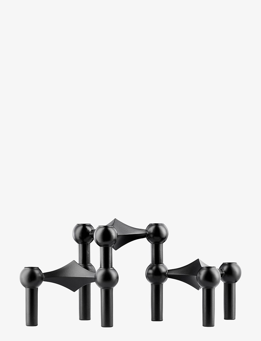 STOFF Nagel - STOFF Nagel candle holder, set with 3 pieces - osta hinna alusel - black - 1