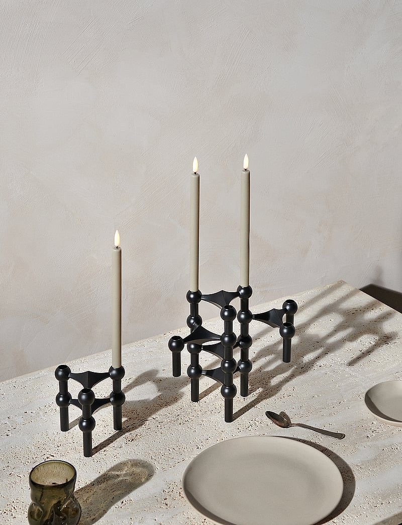 STOFF Nagel - STOFF Nagel candle holder, set with 3 pieces - nach preis einkaufen - black - 1