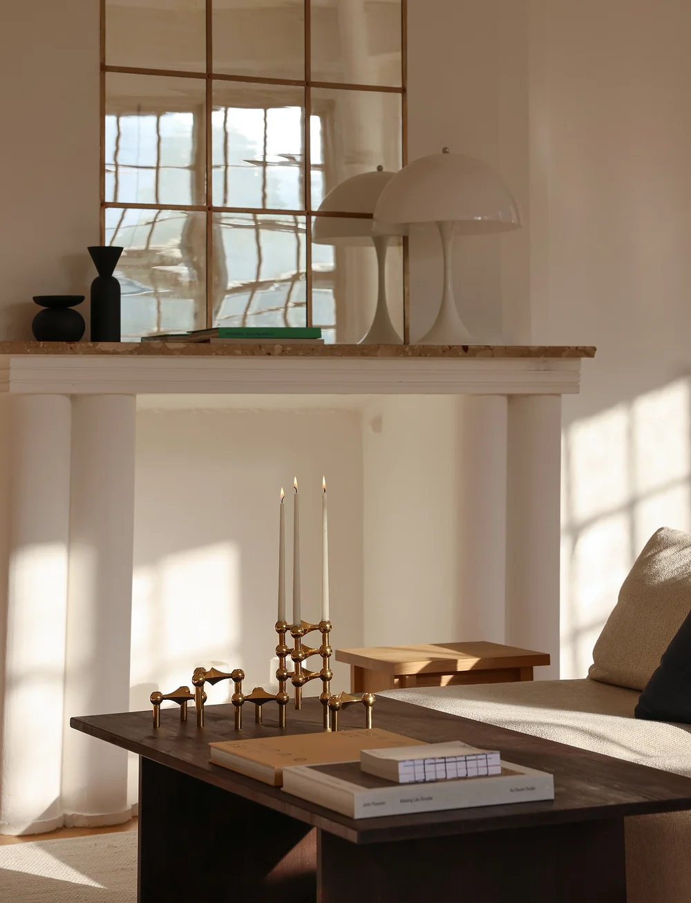 STOFF Nagel - STOFF Nagel candle holder, set with 3 pieces - nach preis einkaufen - brass - 2