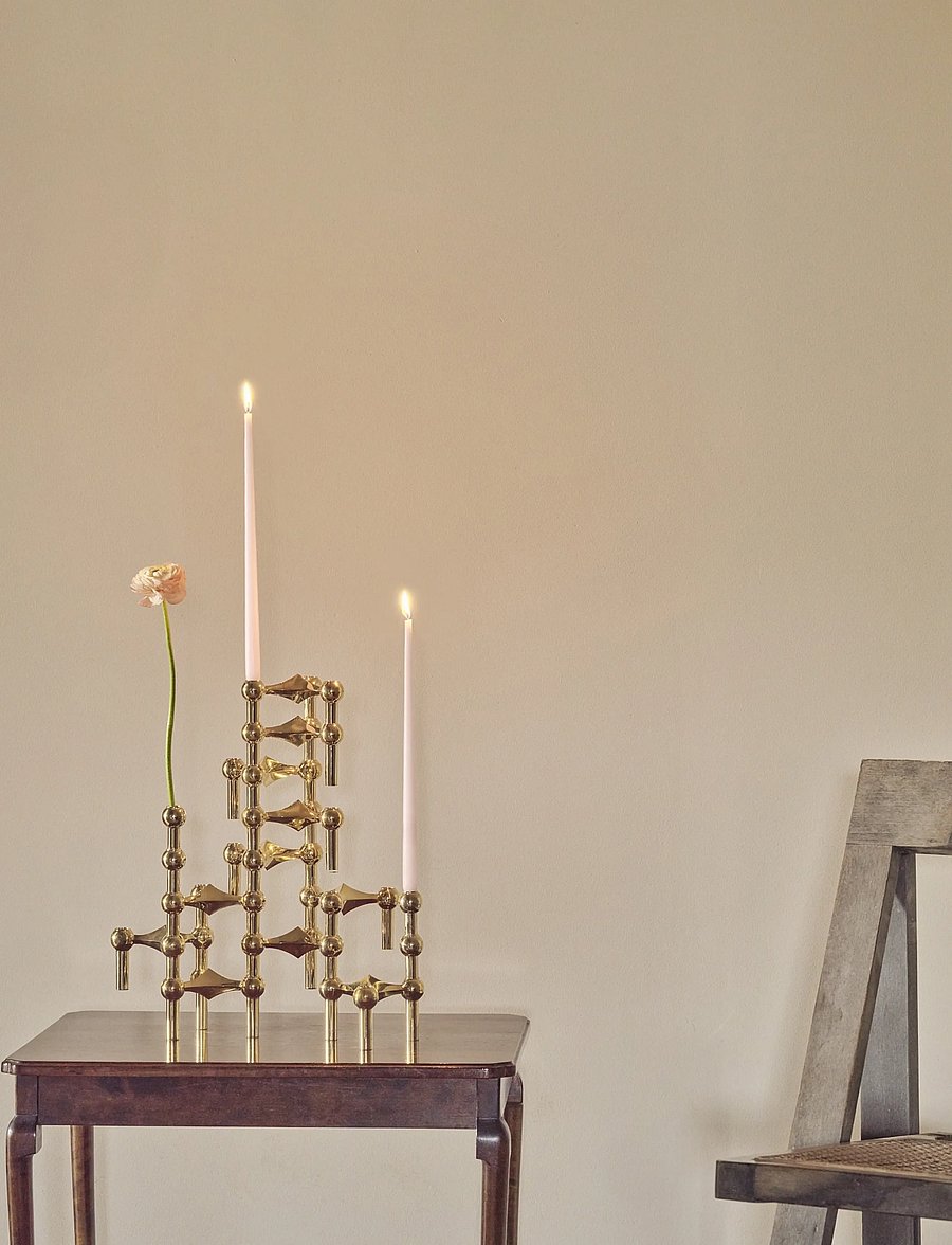 STOFF Nagel - STOFF Nagel candle holder, set with 3 pieces - osta hinna alusel - brass - 4