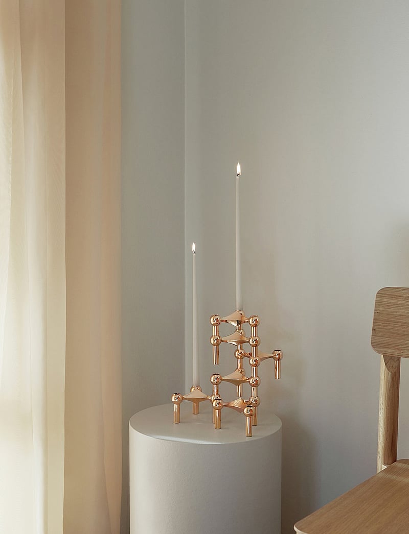 STOFF Nagel - STOFF Nagel candleholder, set with 3 pcs - nach preis einkaufen - rose gold - 1