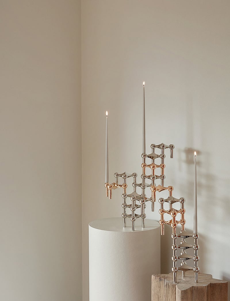 STOFF Nagel - STOFF Nagel candleholder, set with 3 pcs - nach preis einkaufen - rose gold - 2