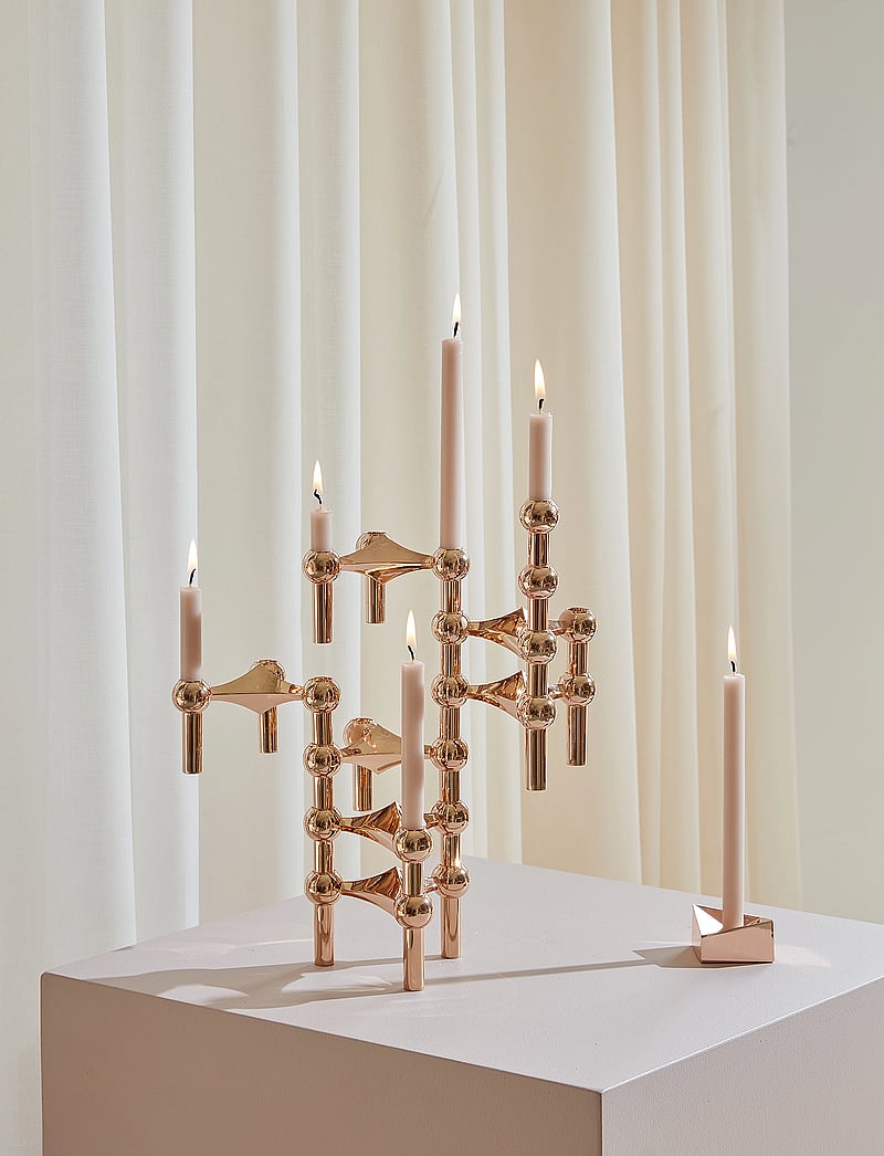 STOFF Nagel - STOFF Nagel candleholder, set with 3 pcs - nach preis einkaufen - rose gold - 3