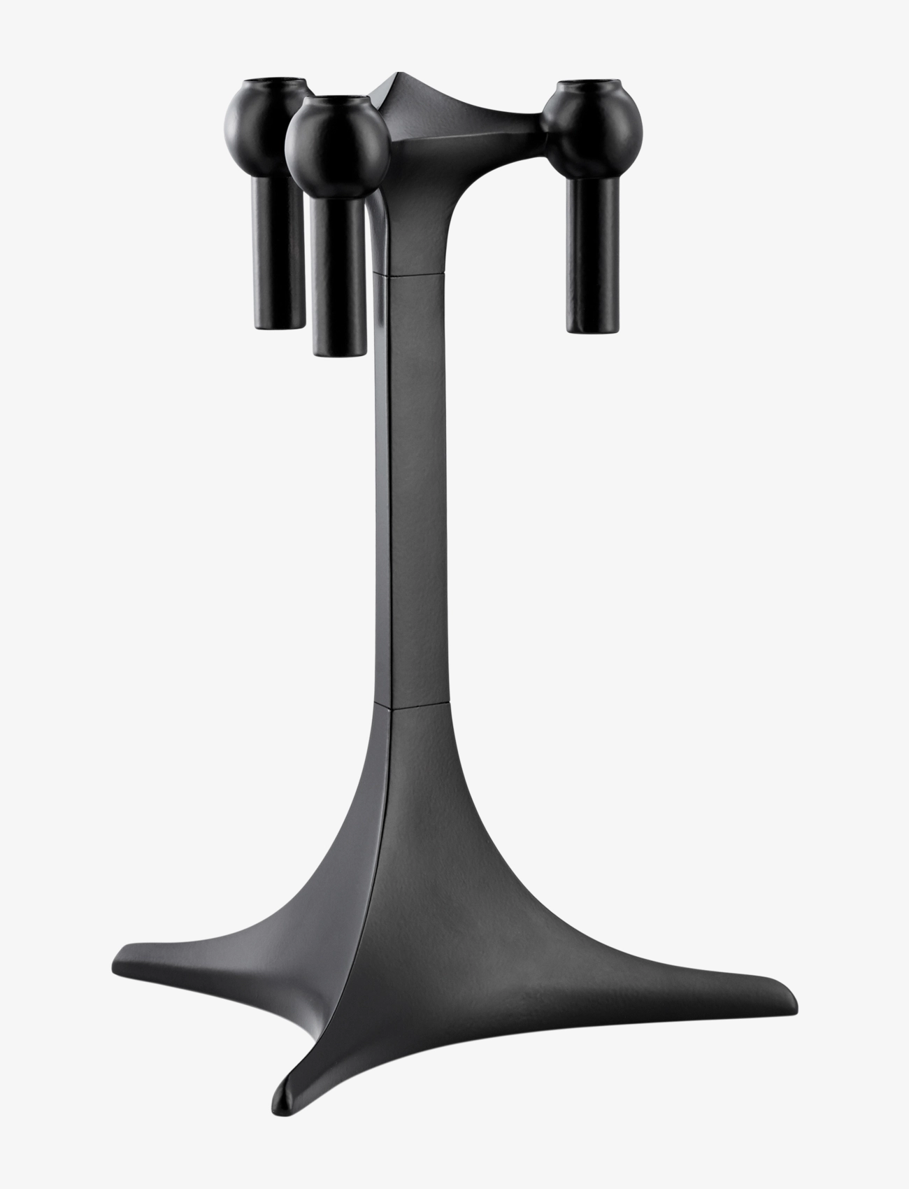 STOFF Nagel Stand, Lysestage, Sort, Str: H23CM