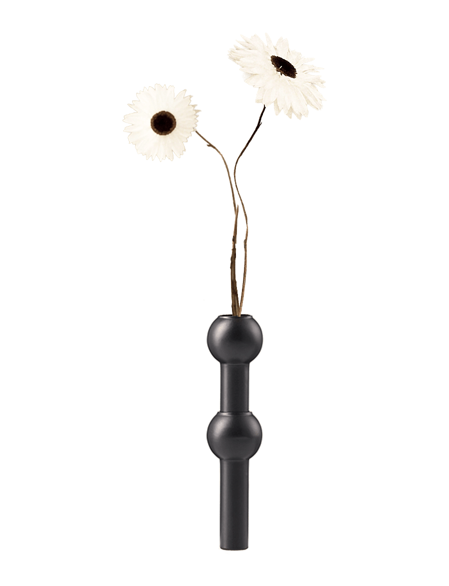 STOFF Nagel - STOFF Nagel vase - valentinstaggeschenke - black - 1