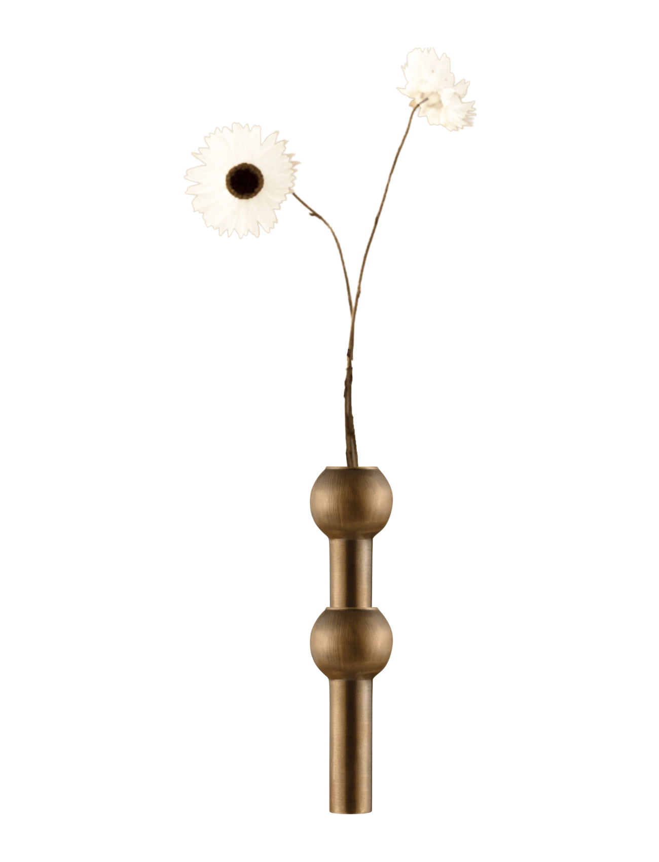 STOFF Nagel Vase Bronzed Brass, Lille vase, Guld, Str: ONE SIZE