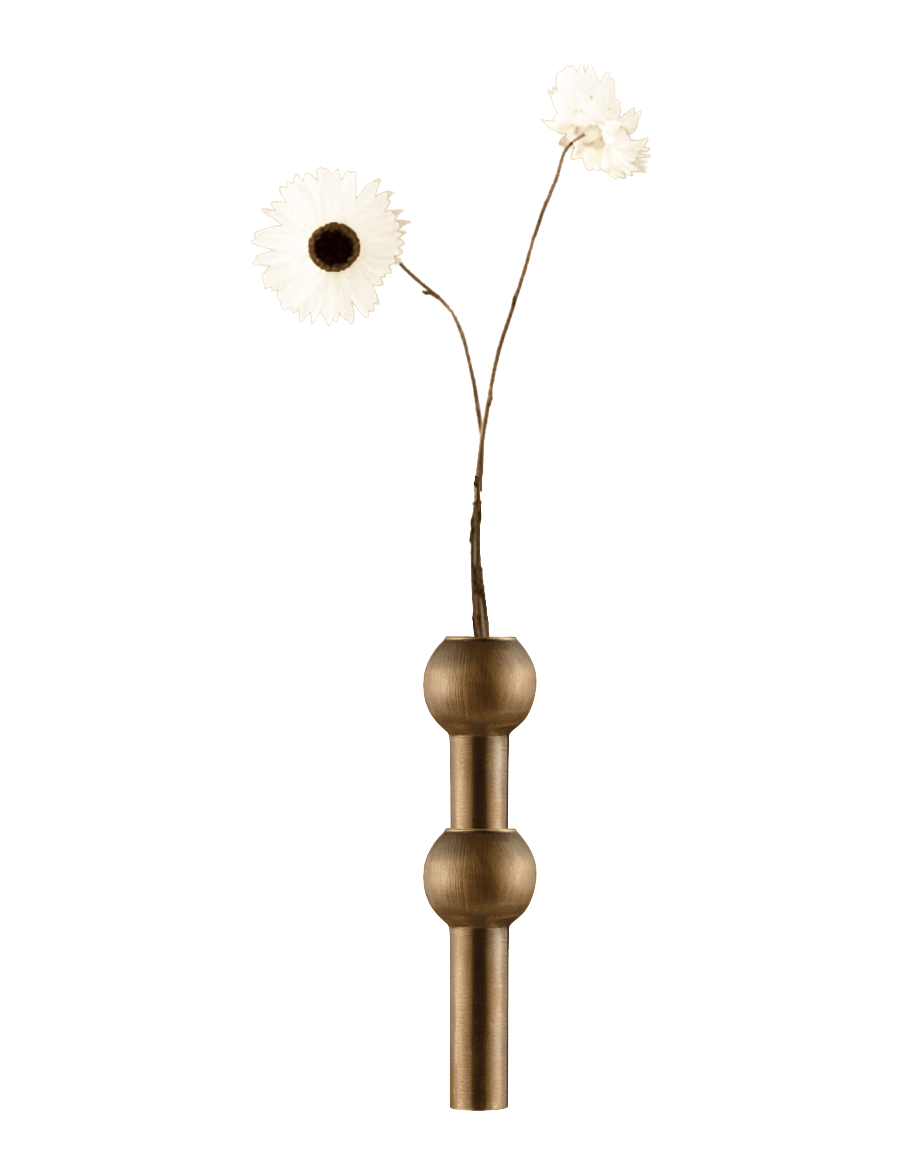 STOFF Nagel - STOFF Nagel vase - bronzed brass - sõbrapäeva kingitused - bronzed brass - 1