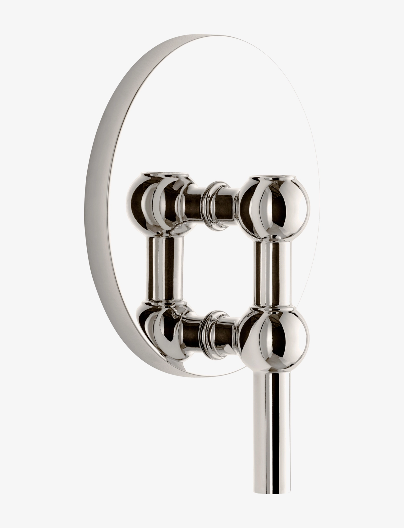 STOFF Nagel Wall Hanger, Lysestage, Sølv, Str: 14.5X11CM