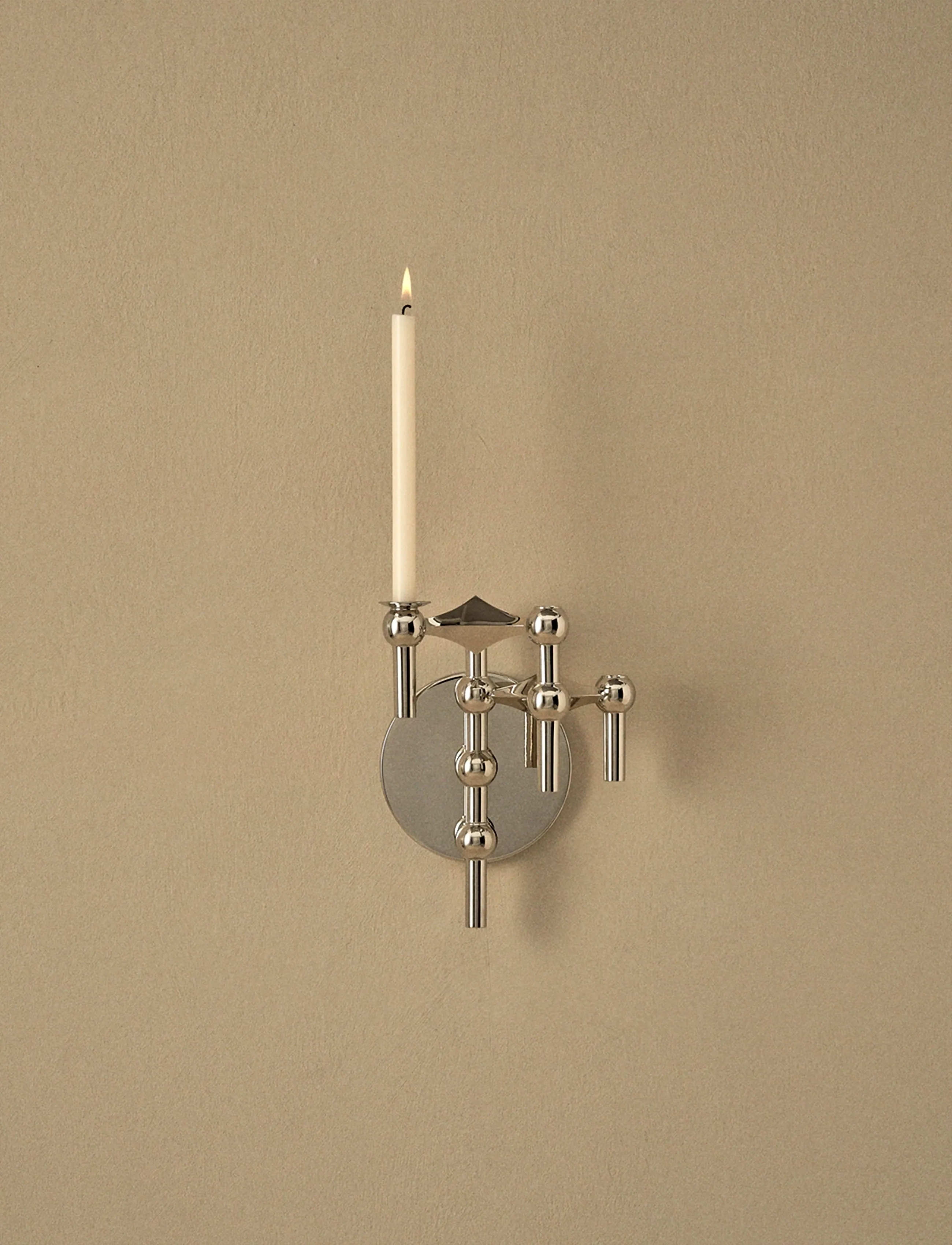 STOFF Nagel Wall Hanger, 14.5X11 cm, Candlesticks & Lanterns, Silber - Candlesticks, Homeware