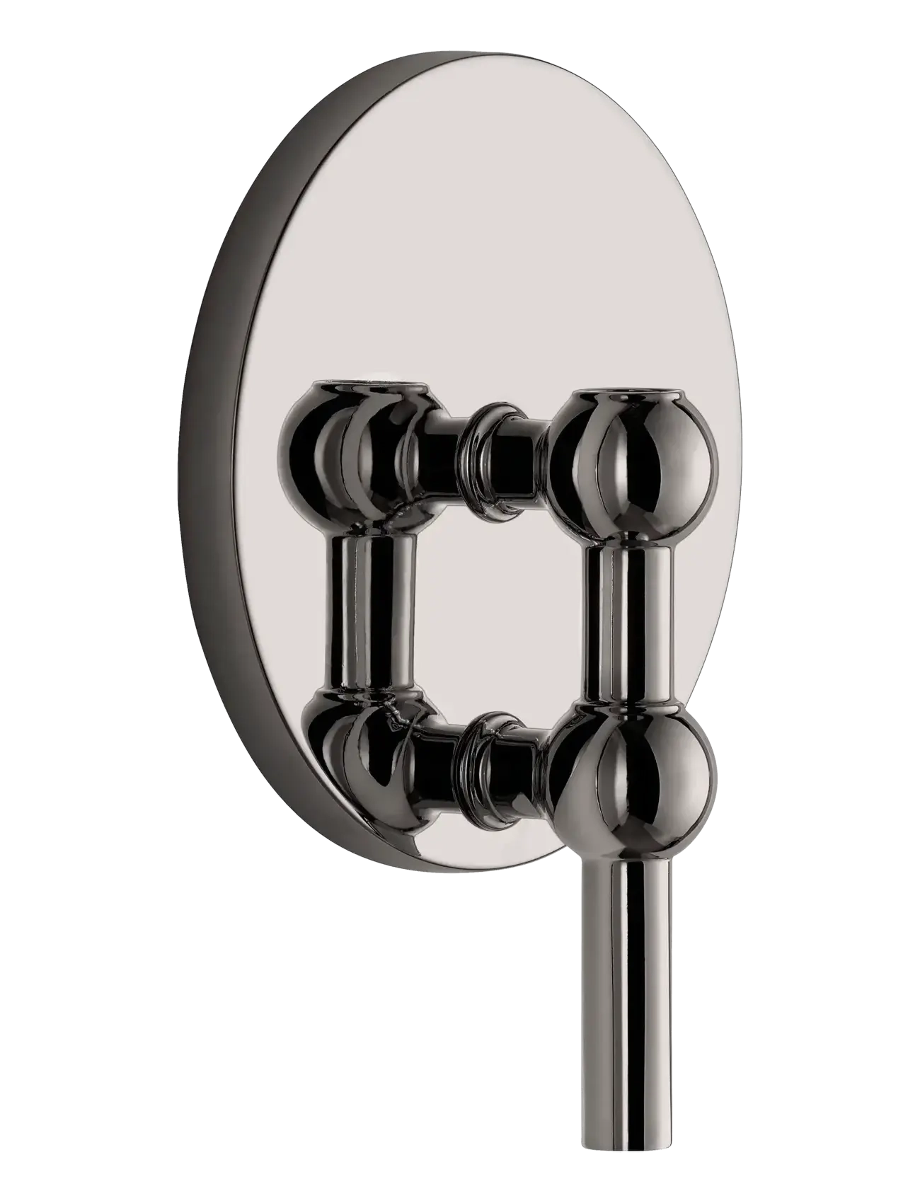 STOFF Nagel Wall Hanger Black Chrome, Lysestage, Sølv, Str: 14.5X11CM