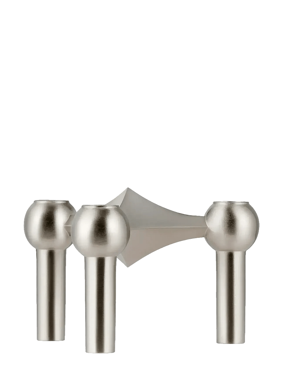 STOFF Nagel - Nagel candle holder - brushed chrome - osta hinna alusel - brushed chrome - 1