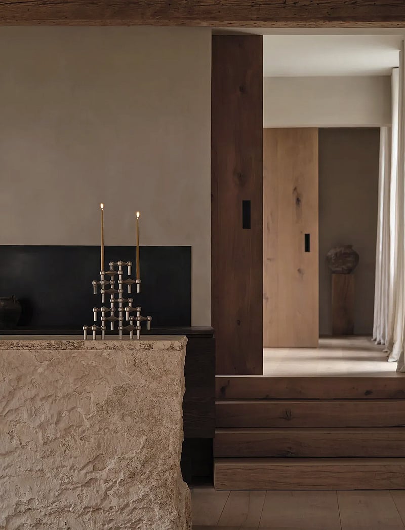 STOFF Nagel - Nagel candle holder - brushed chrome - nach preis einkaufen - brushed chrome - 1