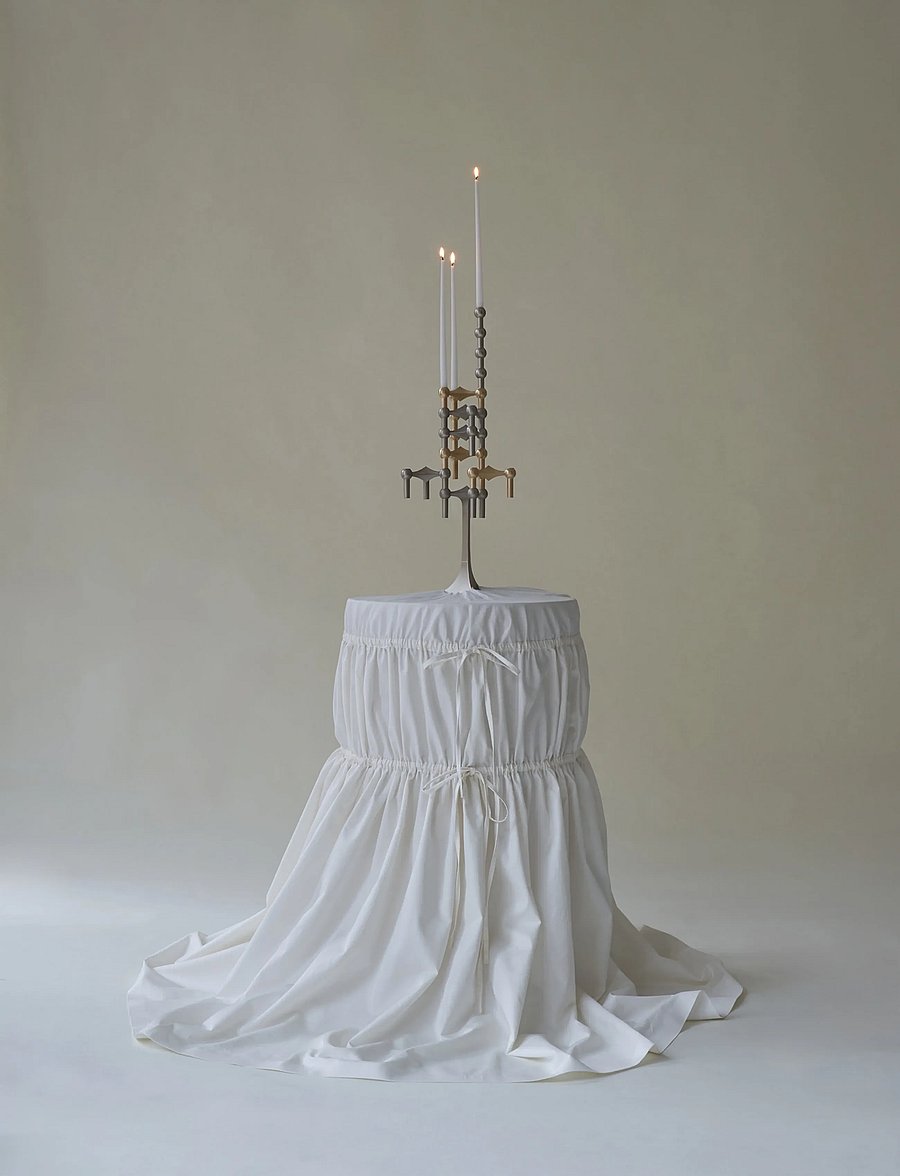 STOFF Nagel - Nagel candle holder - brushed chrome - osta hinna alusel - brushed chrome - 2