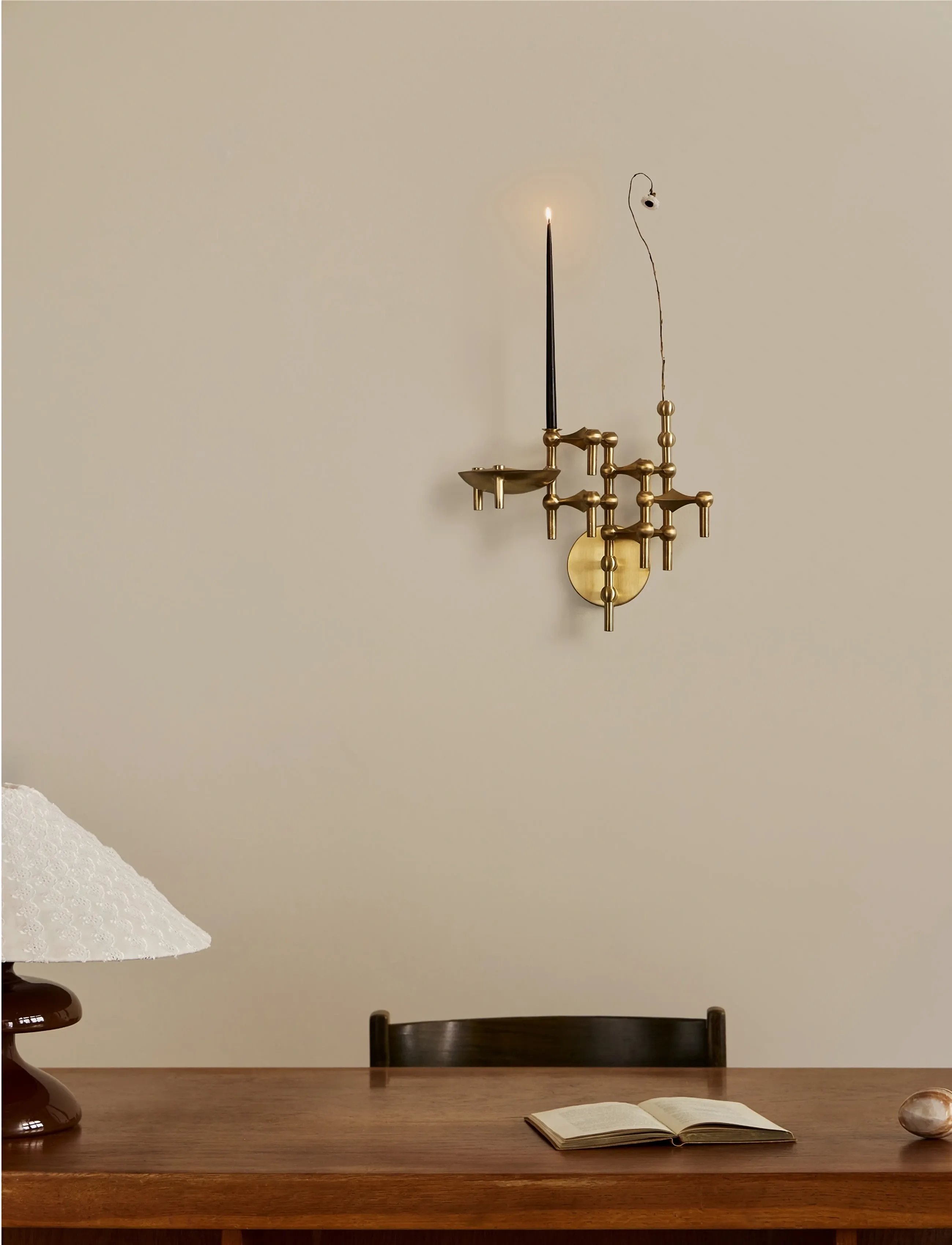 STOFF Nagel - Nagel candle holder - brushed brass - køb efter pris - brushed brass - 2