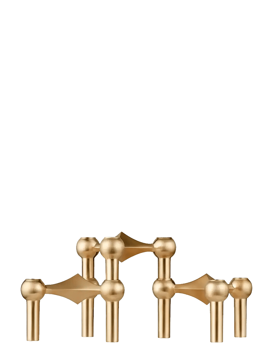 STOFF Nagel - Nagel candle holder (set with 3 pcs) - brushed brass - osta hinna alusel - brushed brass - 1