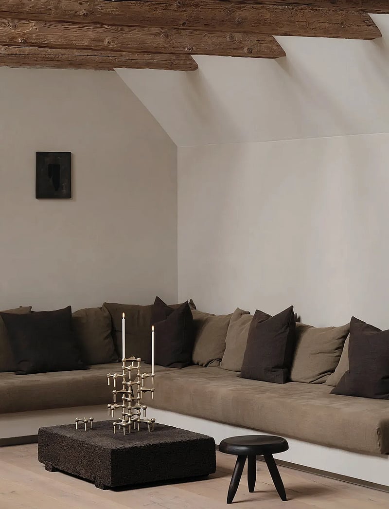 STOFF Nagel - Nagel candle holder (set with 3 pcs) - brushed brass - nach preis einkaufen - brushed brass - 1