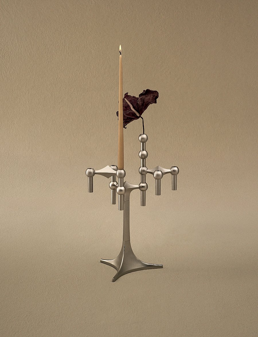 STOFF Nagel - STOFF Nagel vase - brushed chrome - valentinstaggeschenke - brushed chrome - 0