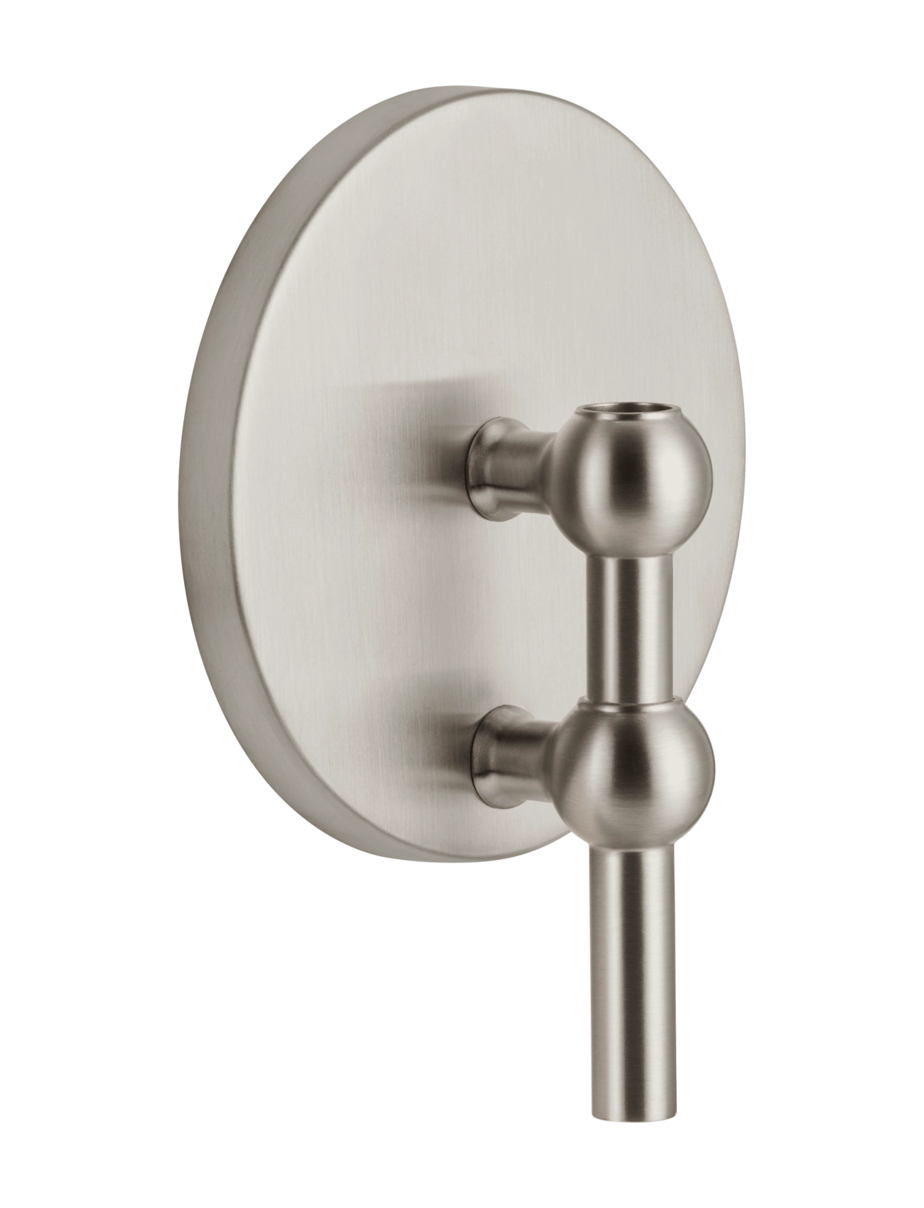 STOFF Nagel Wall Hanger Brushed Chrome, Lysestage, Sølv, Str: 14.5X 11CM