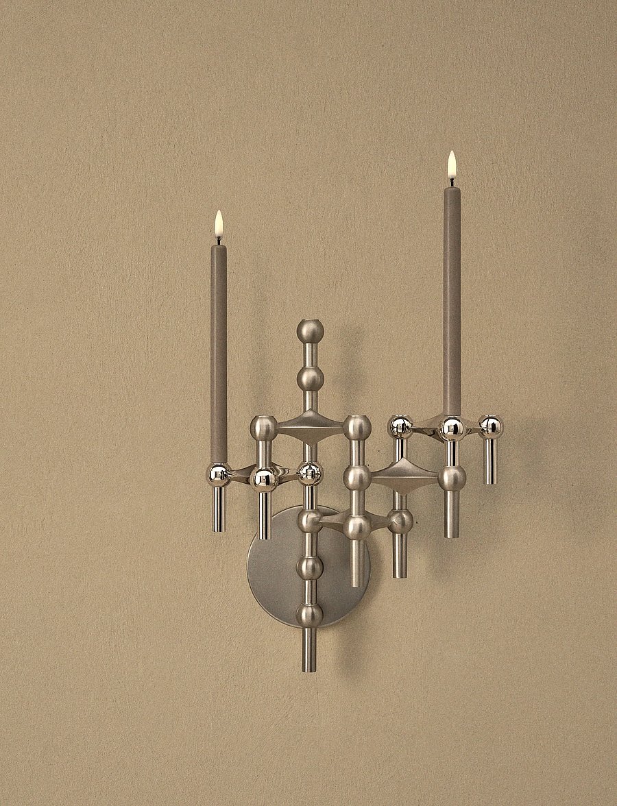 STOFF Nagel - STOFF Nagel wall hanger - brushed chrome - seinakaunistused - brushed chrome - 0