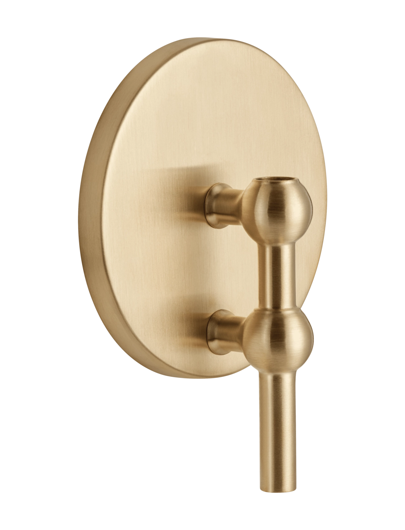 STOFF Nagel Wall Hanger Brushed Brass, Lysestage, Guld, Str: 14.5X 11CM