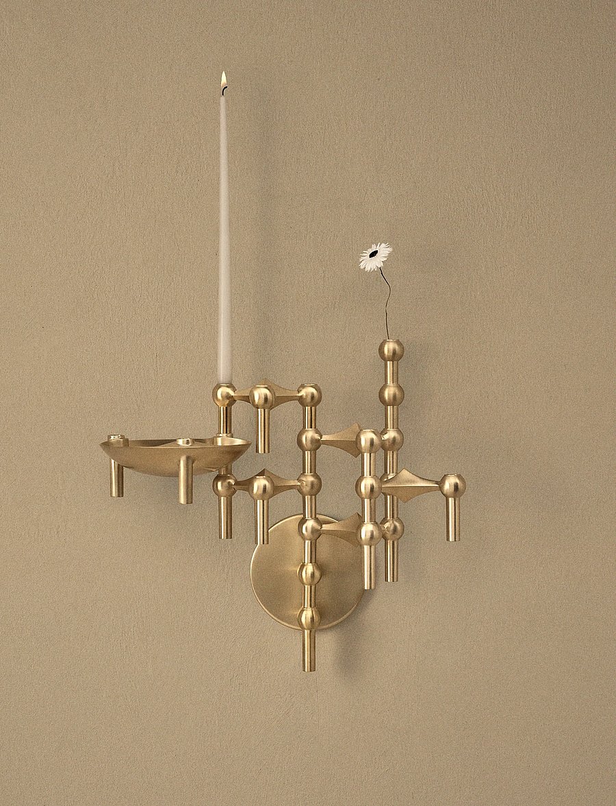 STOFF Nagel - STOFF Nagel wall hanger - brushed brass - seinakaunistused - brushed brass - 0