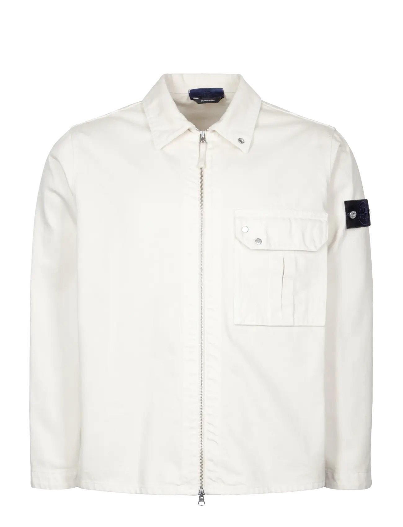 Stone Island Denim Oversized Jacket - Stone Island - CREME / cream