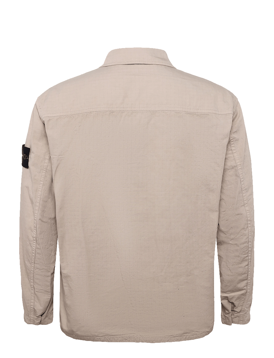 Stone Island - Overshirt with Zip - fall jackets - beige - 1