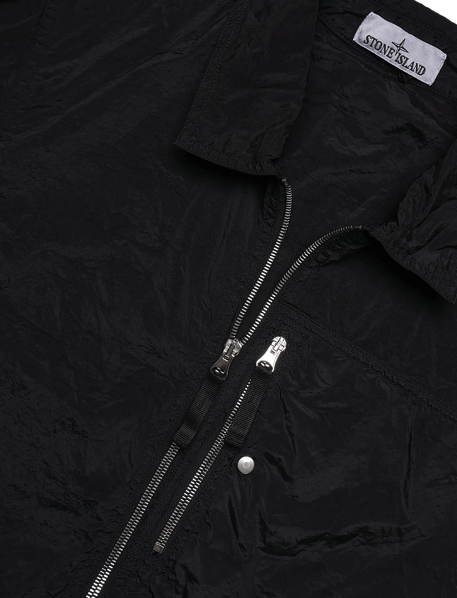 Stone Island - Nylon Metal Overshirt - höstjackor - black - 2