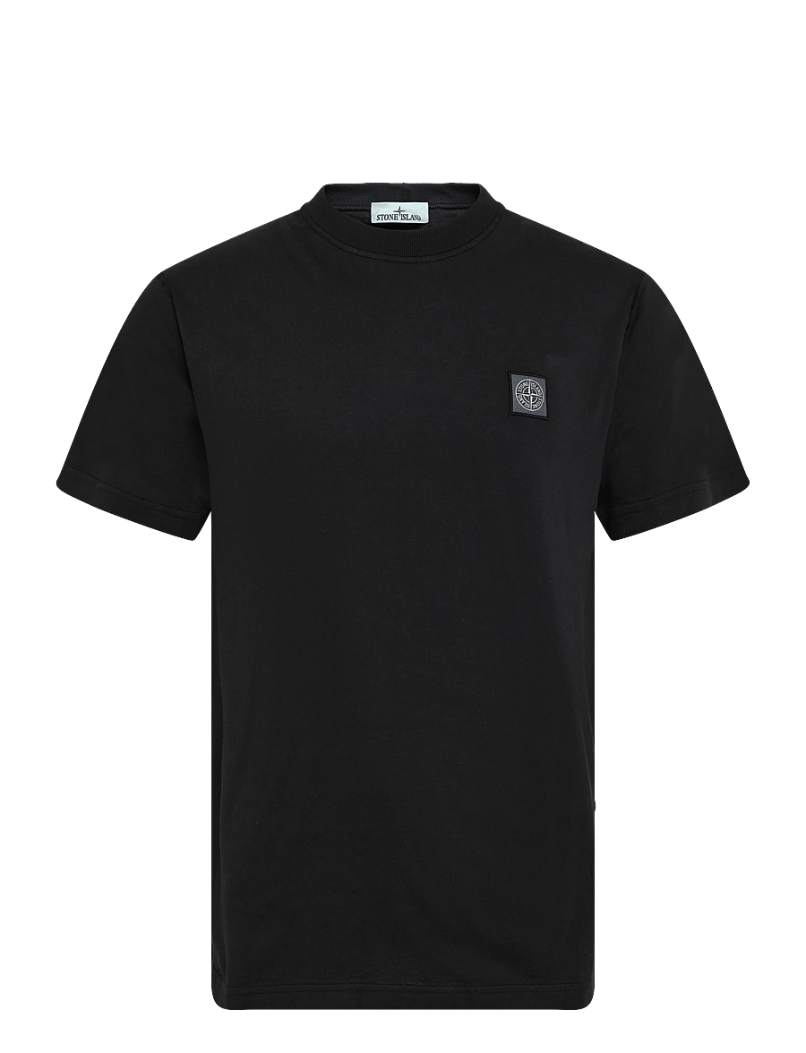 Stone Island - Men's Short-Sleeved T-Shirt - kortärmade t-shirts - black - 0