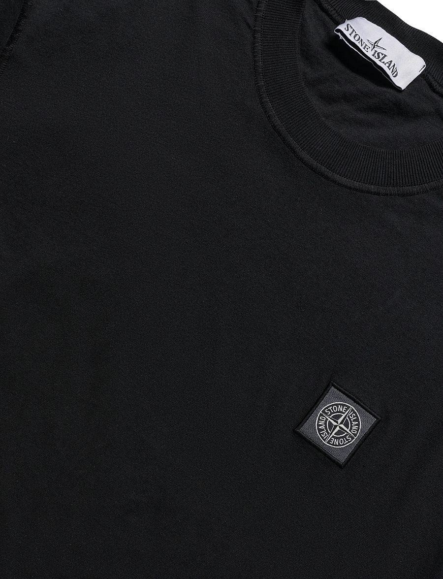 Stone Island - Men's Short-Sleeved T-Shirt - kortärmade t-shirts - black - 2
