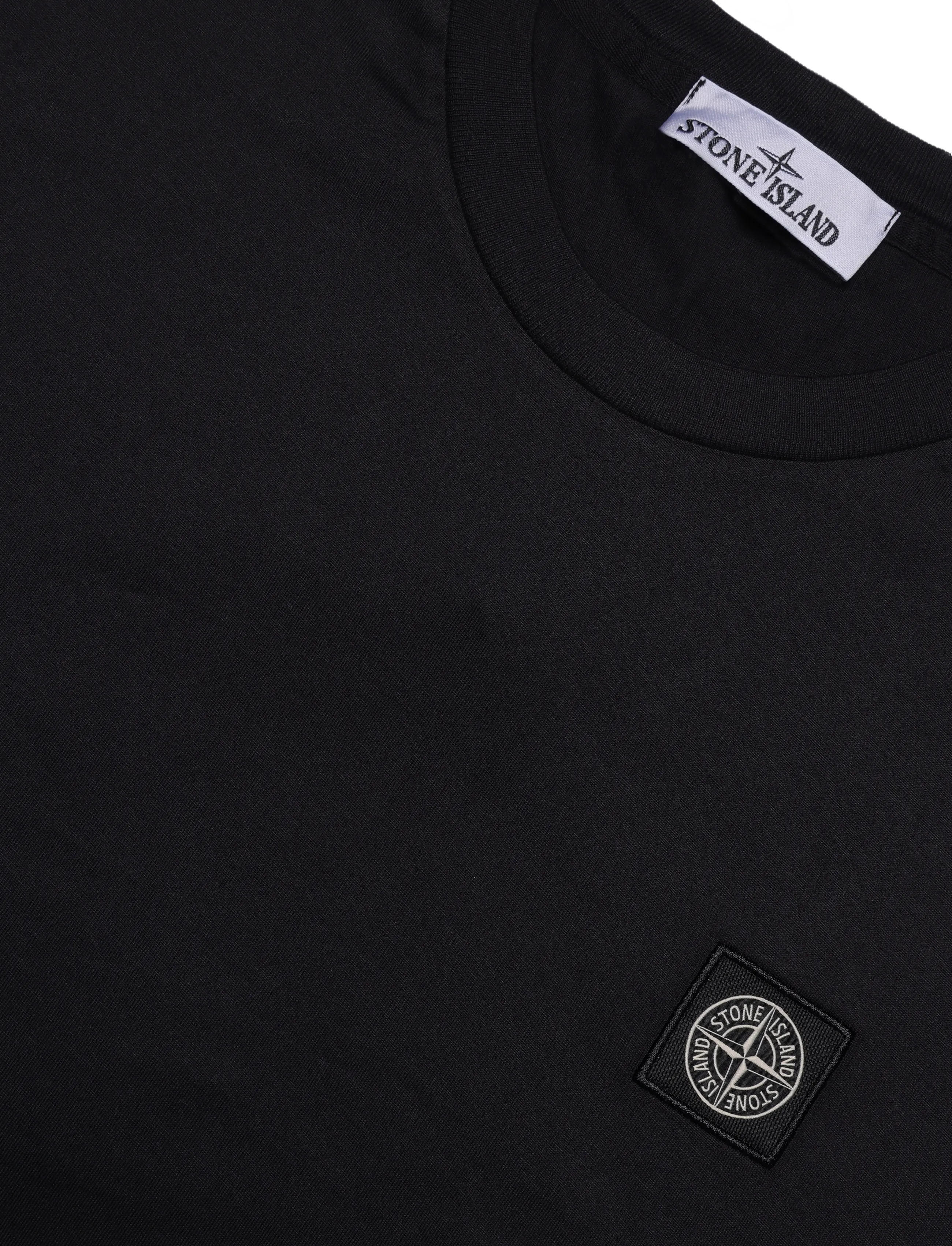 Stone Island - Logo T-shirt - kortärmade t-shirts - black - 2