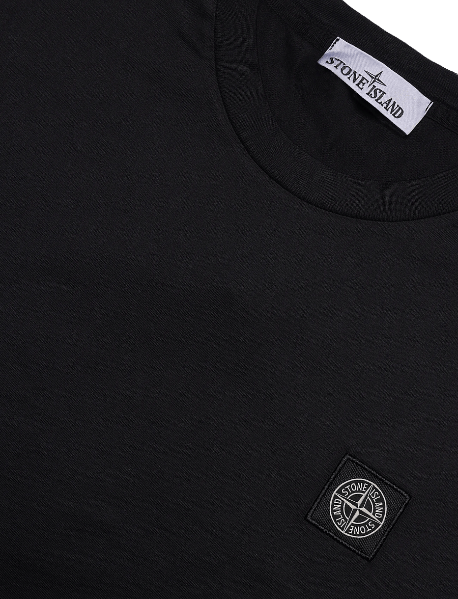 Stone Island - Logo T-shirt - kortärmade t-shirts - black - 2