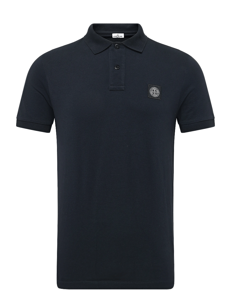 Stone Island - Organic Cotton Polo - kurzärmelig - blue - 0