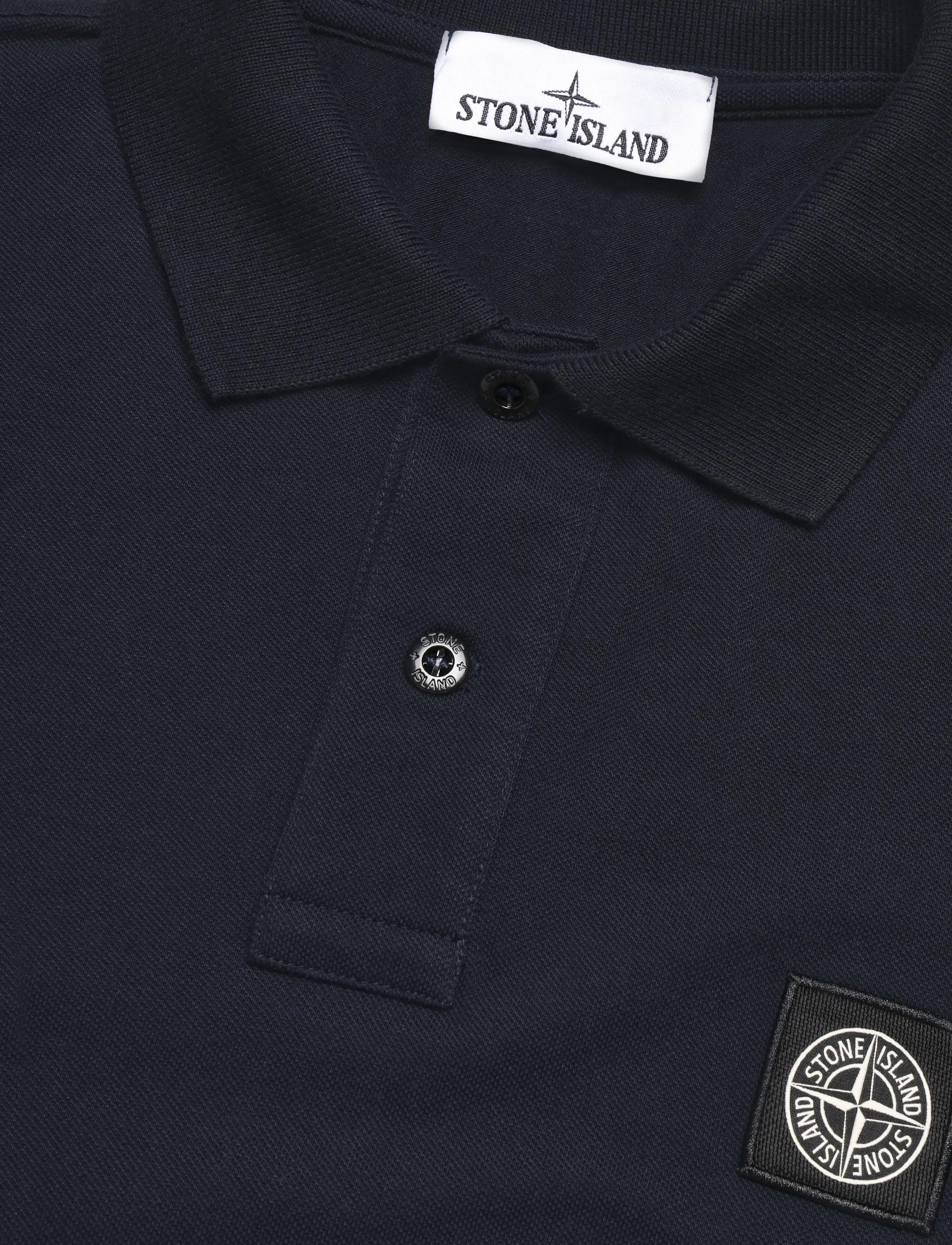 Stone Island - Organic Cotton Polo - kurzärmelig - blue - 2