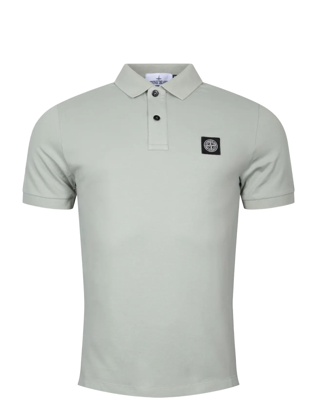 Stone Island Pique Polo Shirt, L, Green, Poloer > Kortærmede, Herre