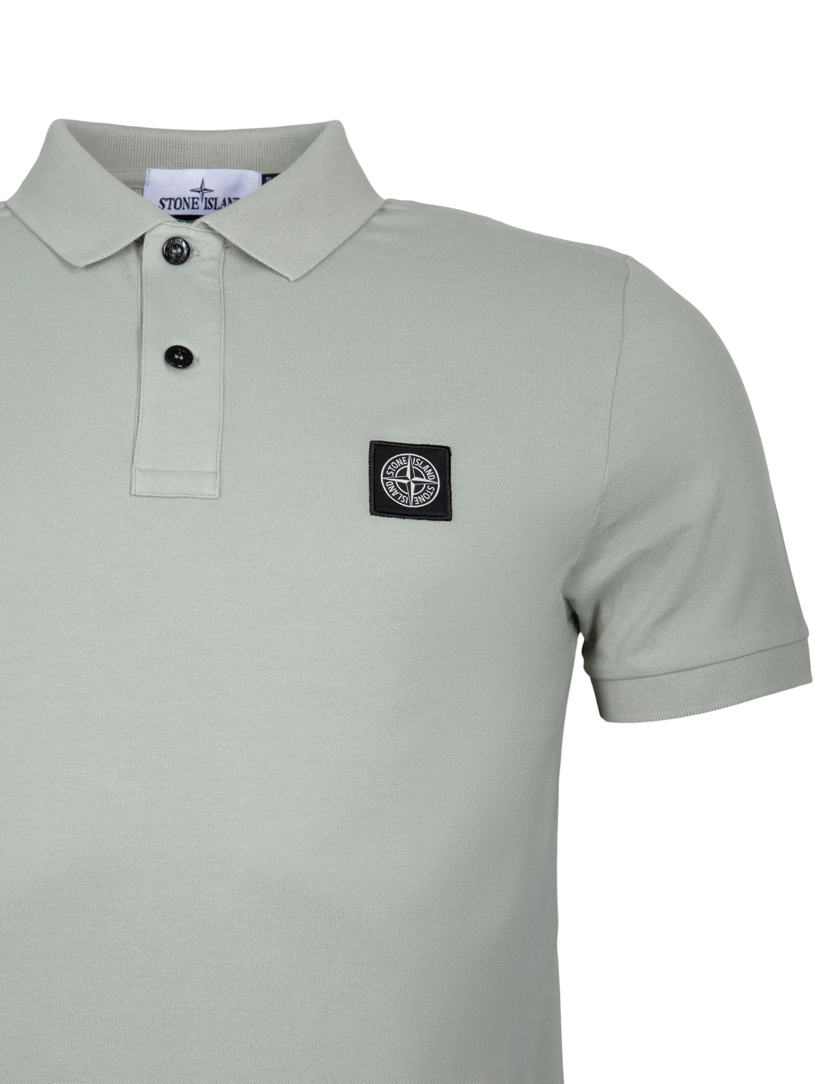 Stone Island - Pique Polo Shirt - kurzärmelig - green - 2