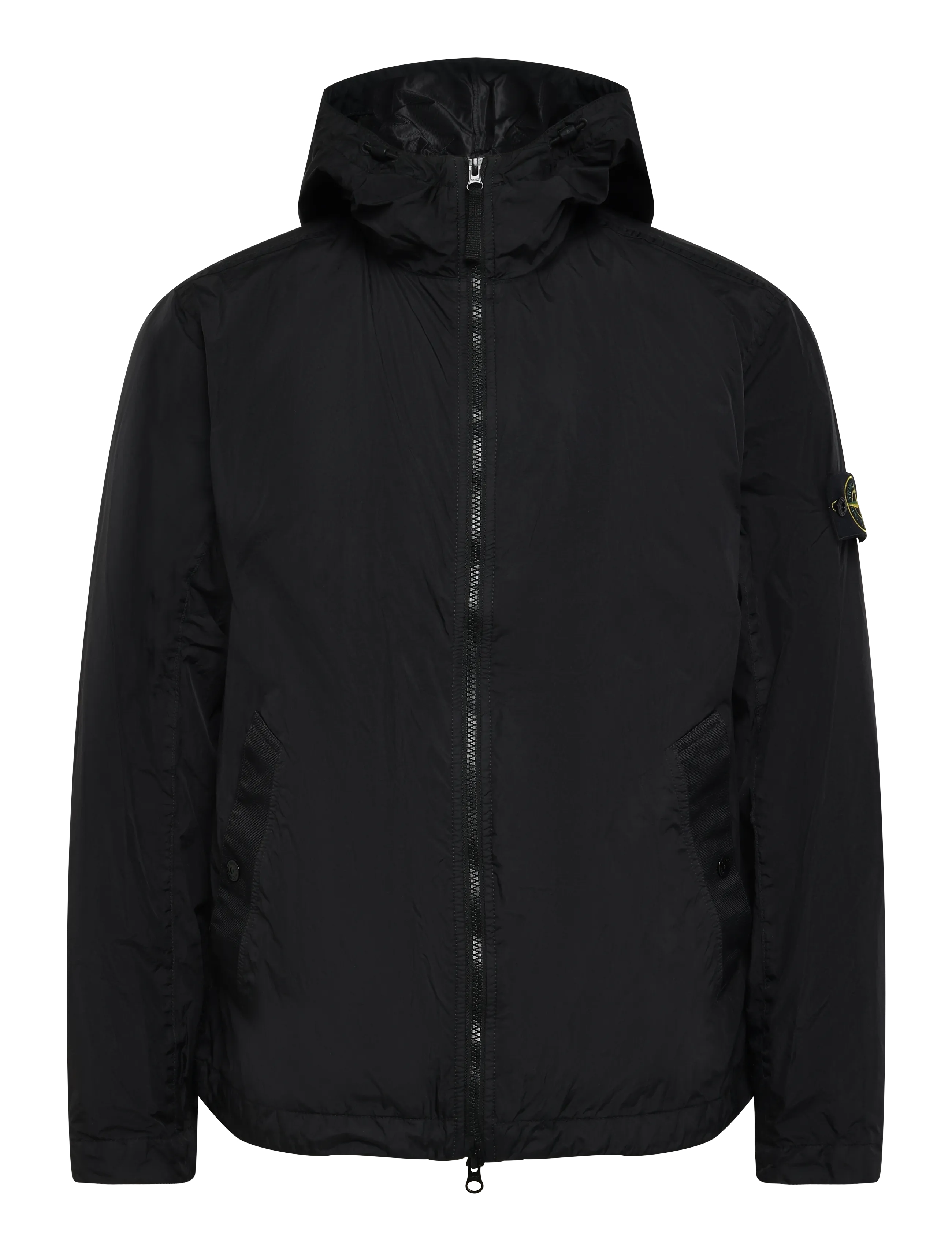 Stone Island Hooded Jacket - Jackets - BLACK / black